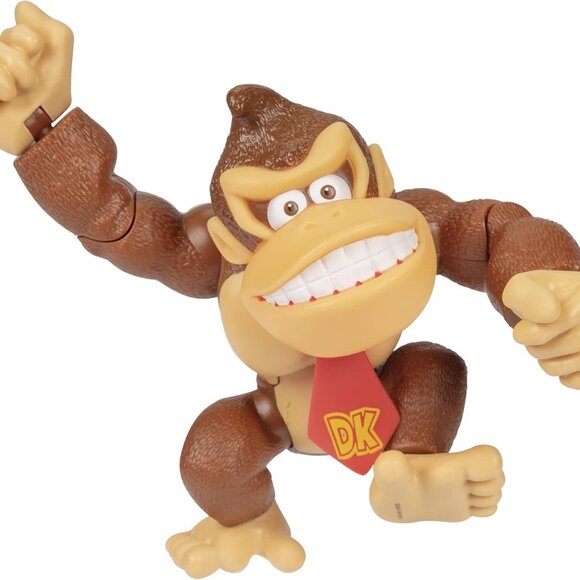 New Super Mario Donkey Kong 6" Deluxe Action Figure 10 Points of articulation Br - Picture 13 of 16